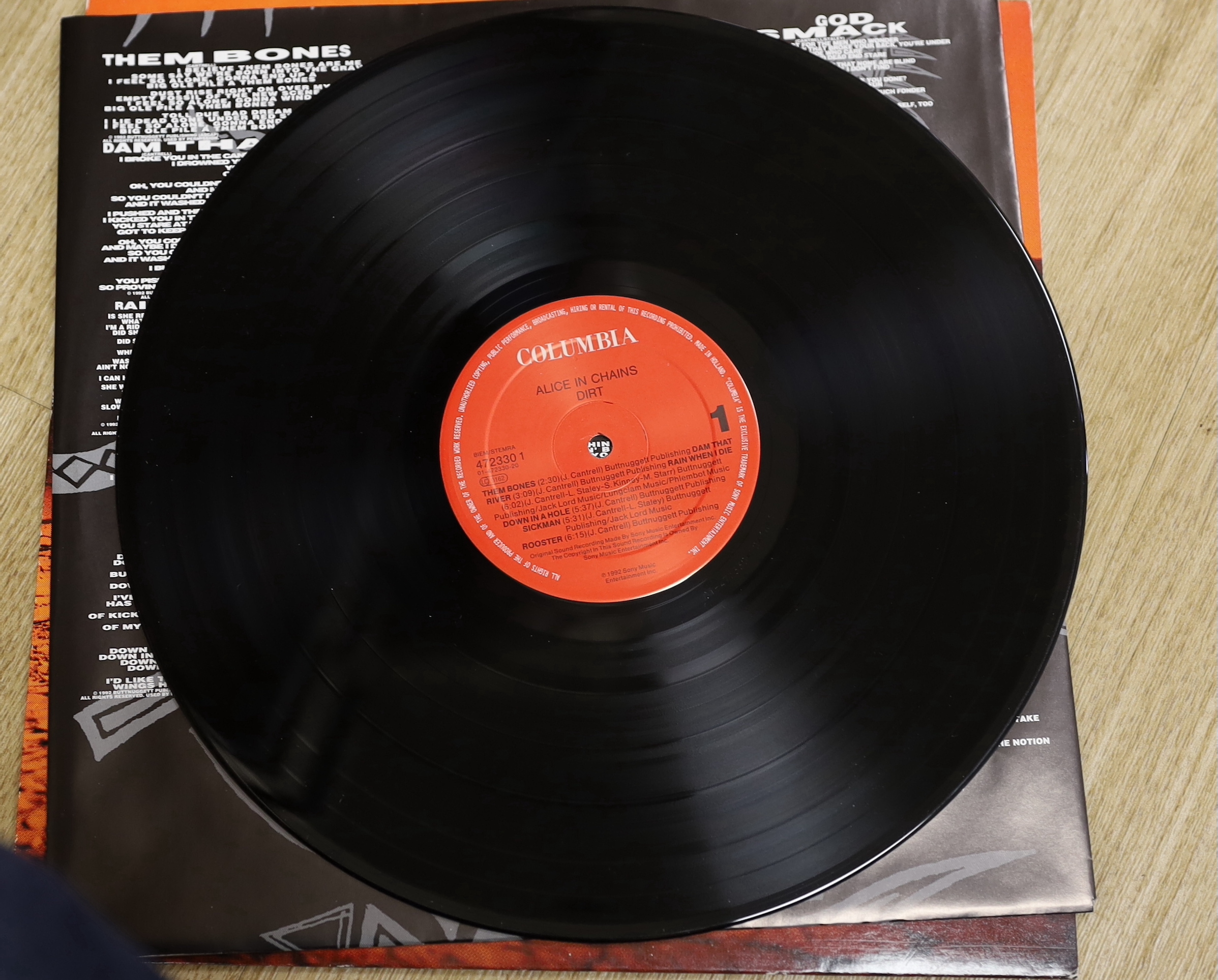 Fifty-five mainly 80's and 90's LPs, including, The Jam, Joan Armatrading, Neil Young, Mercury Rev, Thin Lizzy, Joni Mitchell, AC/DC, David Bowie, The Carpenters, Alice In Chains, etc